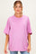 Fuchsia Oversized Mineral Wash Maternity T-Shirt