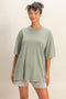 Sage Oversized Mineral Wash T-Shirt