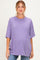 Dusty Purple Oversized Mineral Wash Maternity T-Shirt