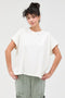 Off White Mineral Wash Boxy Fit T-Shirt