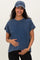 Navy Mineral Wash Boxy Fit Maternity T-Shirt