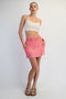 Strawberry Mineral Wash Pocket Skort