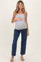 Dark Denim Full Length Straight Maternity Jeans