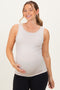 Cream Basic Seamless Maternity Tank