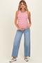 Light Blue Distressed Hem Wide Leg Maternity Jeans