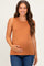 Clay Braided Neckline Maternity Tank