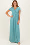 PinkBlush Slate Draped Nursing Maxi Dress