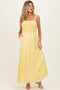 Banana Textured Smocked Maternity Maxi Dress