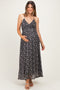 Black Criss-Cross Back Mesh Maternity Dress