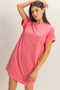Pink T-Shirt Mini Dress