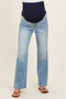 Light Wash Maternity Dad Jeans