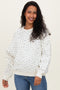 Blue Ditsy Floral Maternity Sweatshirt