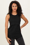 Black Sleeveless Nursing Tank Top