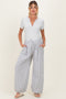 Black Striped Balloon Maternity Pants