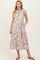 Multicolor Garden Print Sleeveless Maternity Shirt Dress