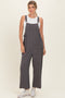 Charcoal Straight Leg Adjustable Overalls