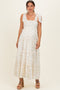 Yellow Floral Smocked Tiered Maternity Maxi Dress