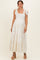 Yellow Floral Smocked Tiered Maternity Maxi Dress
