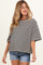 Ivory Oversized Striped Maternity Boyfriend Tee