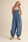 Blue Polka Dot Printed Jumpsuit