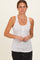 Red Floral Pointelle Knit Button Tank Top