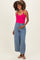 Magenta Basic Adjustable Strap Maternity Cami