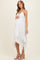 Ivory Twist Front Lace Maternity Maxi Dress