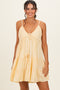 Lemon Eyelet Embroidered V Neck Sundress