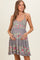 Jade V Neck Smocked Bodice Mix Print Maternity Sundress