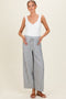 Seafoam Washed Striped Maternity Pants