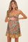 Meadow Colorblock Floral V-Neck Maternity Dress