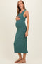 Hunter Ribbed Maternity Midi Tank Dress