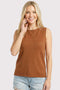 Copper Knit Sleeveless Top