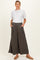 Olive Cropped Wide Leg Maternity Pants