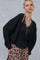 Black Dolman Sleeve Boho Cable Knit Cardigan