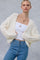 Cream Dolman Sleeve Boho Cable Knit Cardigan