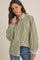 Olive Drape Batwing Button-Down Shirt