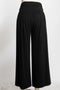 Black Wide Waist Band Maternity Wide Leg Pants