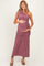 Mauve One Shoulder Ruched Maternity Maxi Dress
