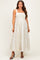 Coral Rose Column Floral Print Maternity Maxi Dress