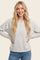 Ash Grey Half Snap Button Up Pullover