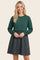 Hunter Green Sweatshirt Top Plaid Skirt Dress