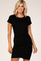 Black Wrap T-Shirt Dress