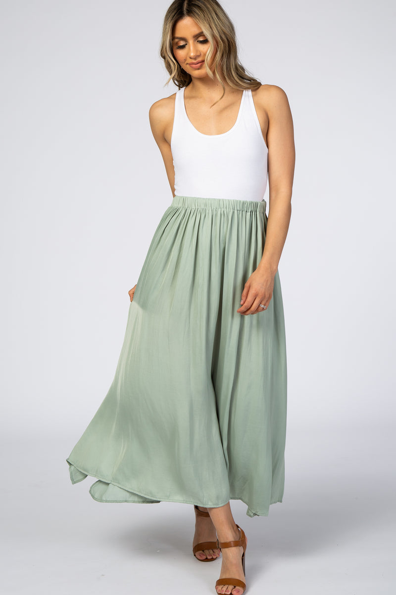 Side Slit Maxi Skirt