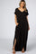 Black Side Slit Maxi Dress