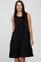 Black Tiered Sleeveless Dress