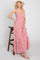 Pink Floral Maxi Dress