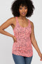 Fuchsia Animal Print Racerback Tank Top