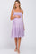 Lavender Smocked Shoulder Tie Maternity Dress