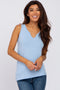 Light Blue Heathered Tank